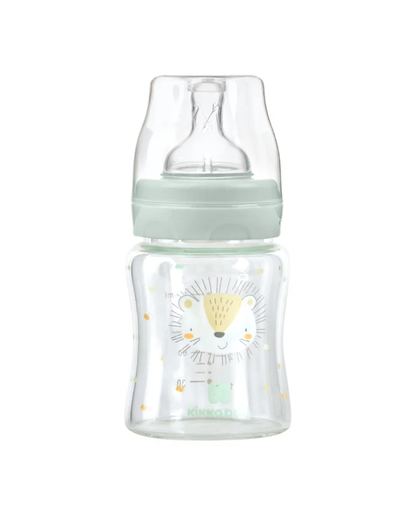 Φωτογραφία προϊόντος: Kikka Boo GLASS FEEDING BOTTLE 120ML JUNGLE KING MINT KIKA BOO 31302020120