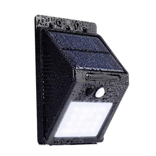 Φωτογραφία προϊόντος: OEM Αδιάβροχο IP64 Ηλιακό Led Τοίχου Με Αισθητήρα Κίνησης & Κουμπί ON/OFF – 30 LED