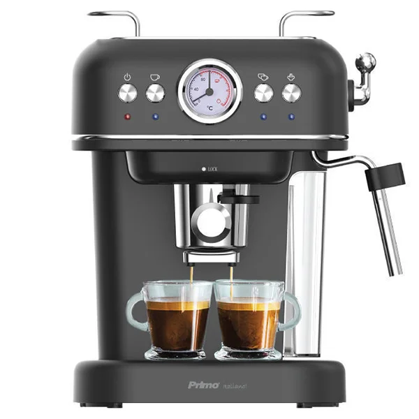 Φωτογραφία προϊόντος: Μηχανή Καφέ Espresso PREM-40444 Primo Eco 20Bar 3σε1 Αναλογικό καντράν θερμοκρασίας Μαύρη-Chrome (400444)