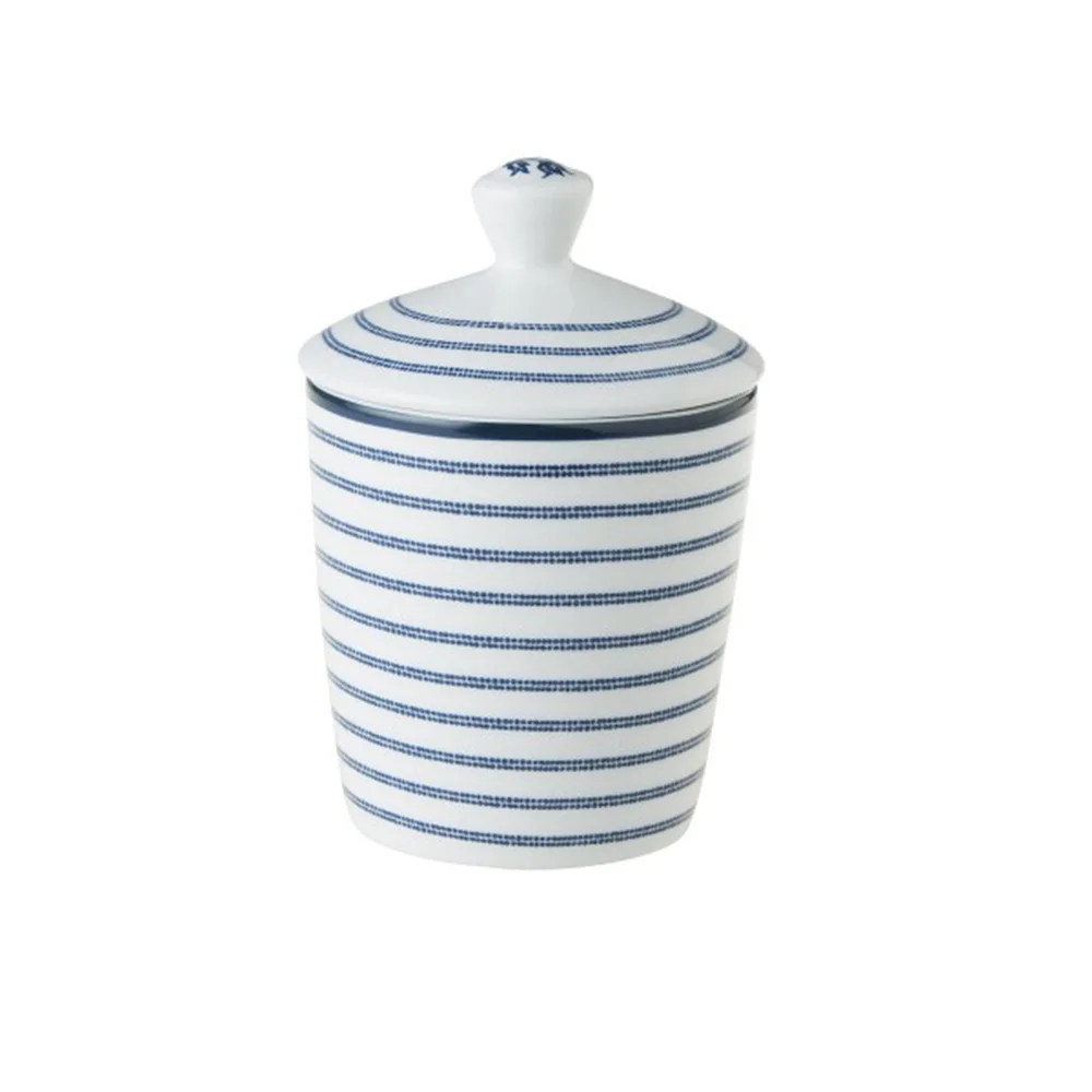 Φωτογραφία προϊόντος: Ζαχαριέρα 250ml Blueprint Candy Stripe Πορσελάνης 8×8cm Laura Ashley 178682