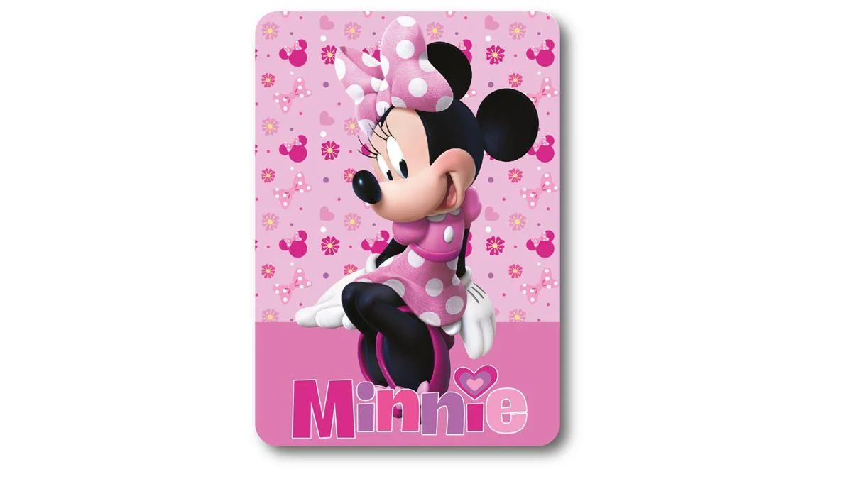 Φωτογραφία προϊόντος: Κουβέρτα Fleece Disney Home Minnie 37 100X140 Pink 100% Polyester -