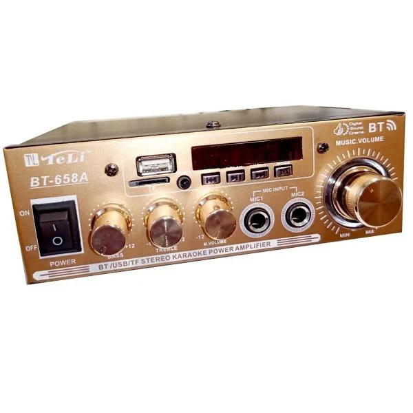 Φωτογραφία προϊόντος: OEM Ενισχυτής Audio Teli BT-658A ,Karaoke, Radio, Bluetooth, Usb ,TF card, 30W με remote control