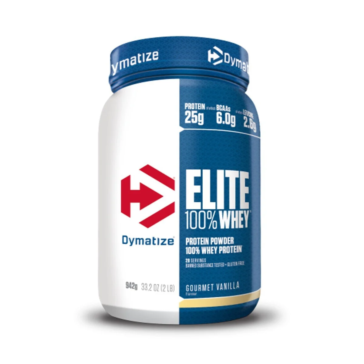 Φωτογραφία προϊόντος: Dymatize Elite 100% Whey Πρωτεΐνη Ορού Γάλακτος Χωρίς Γλουτένη με Γεύση Gourmet Vanilla 942gr