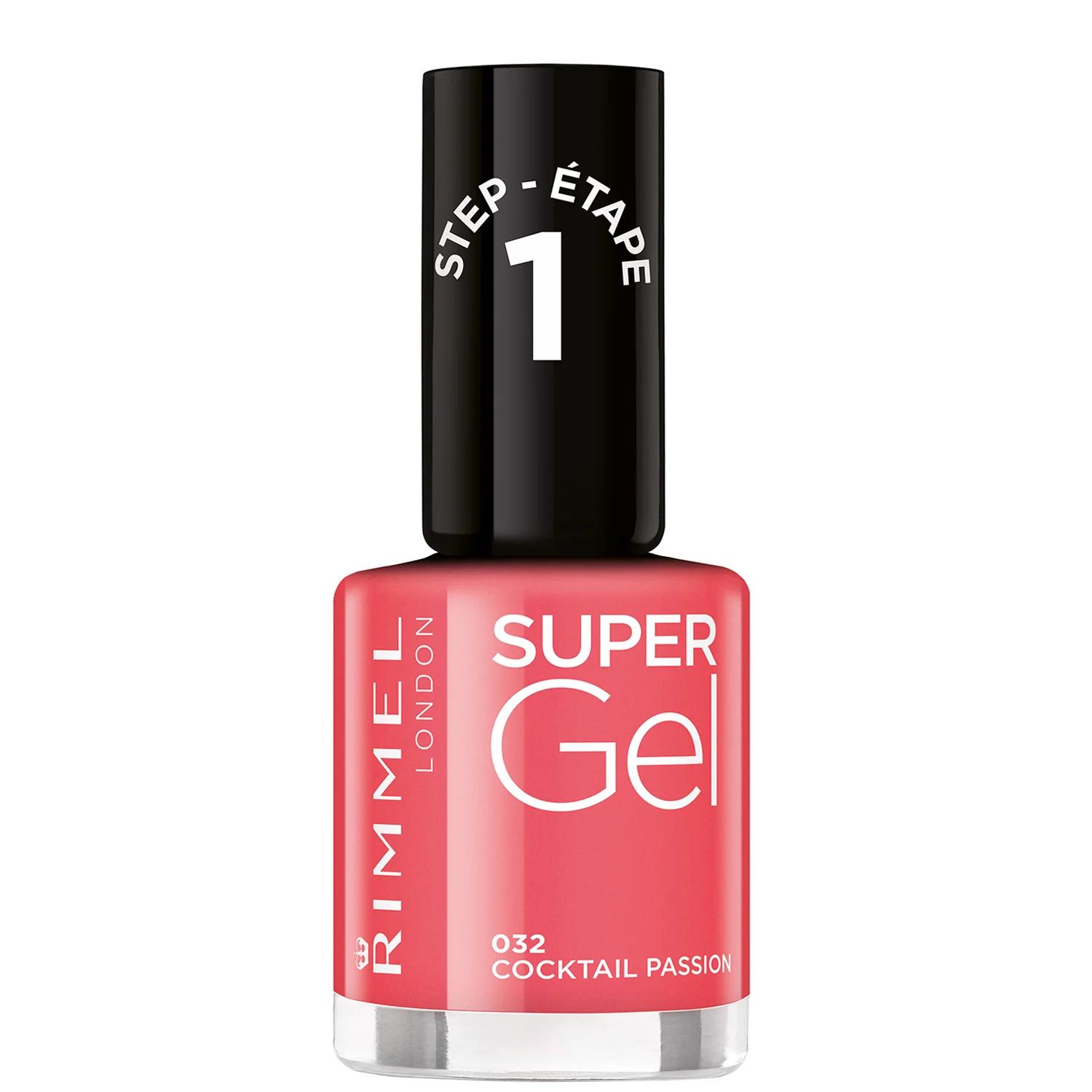 Φωτογραφία προϊόντος: Rimmel London Rimmel Super Gel Nail Polish - 032 Cocktail Passion (12ml)