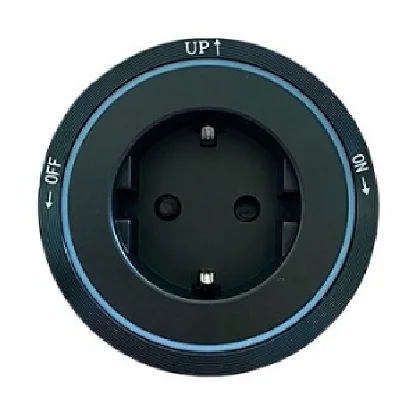 Φωτογραφία προϊόντος: Εξάρτημα Σούκο για Track Socket με μπλε φωτισμό LED Μαύρο