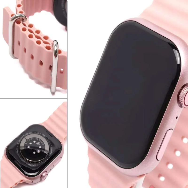 Φωτογραφία προϊόντος: Smartwatch X9 Pro 2 με οθόνη AMOLED και ελληνικό μενού (Ροζ)