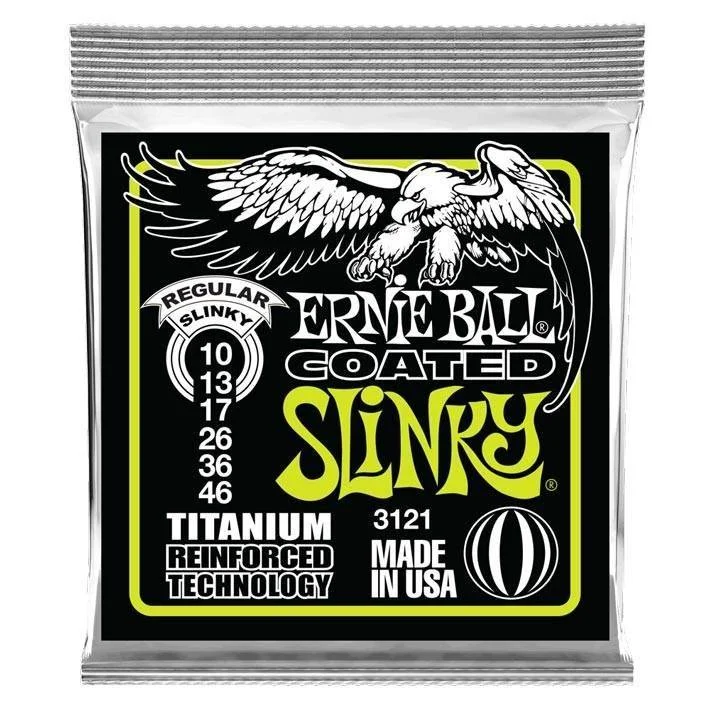Φωτογραφία προϊόντος: Ernie Ball 3121 Coated Titanium Regular Slinky 010-046