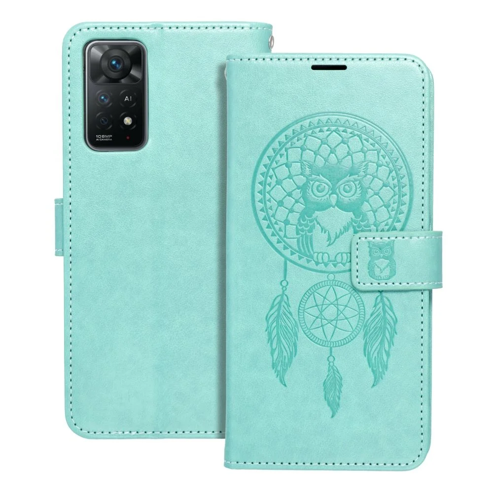 Φωτογραφία προϊόντος: . MEZZO Book case for XIAOMI Redmi Note 11 / 11S dreamcatcher green