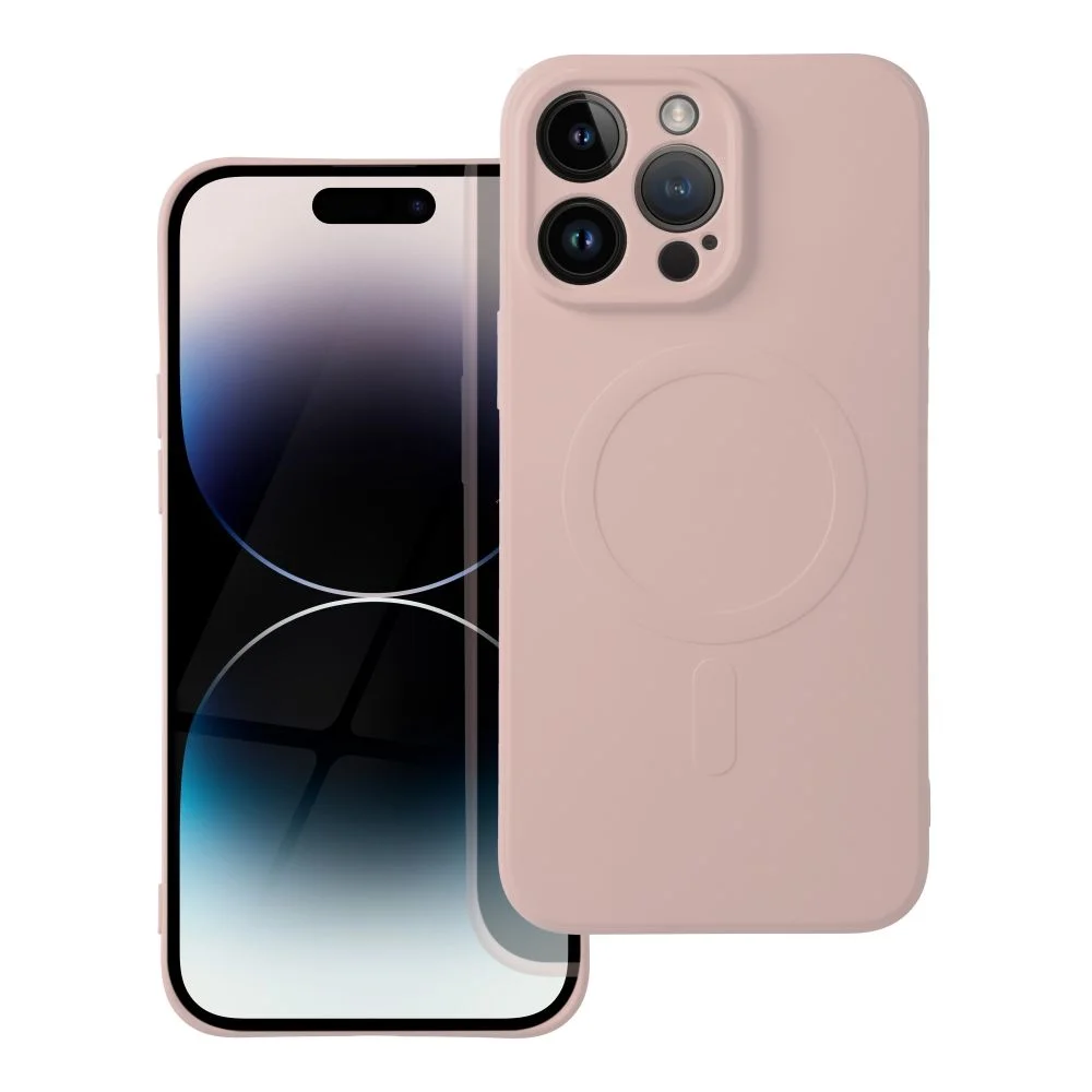 Φωτογραφία προϊόντος: . Case for iPhone 14 PRO MAX Silicone Mag Cover compatible with MagSafe pink