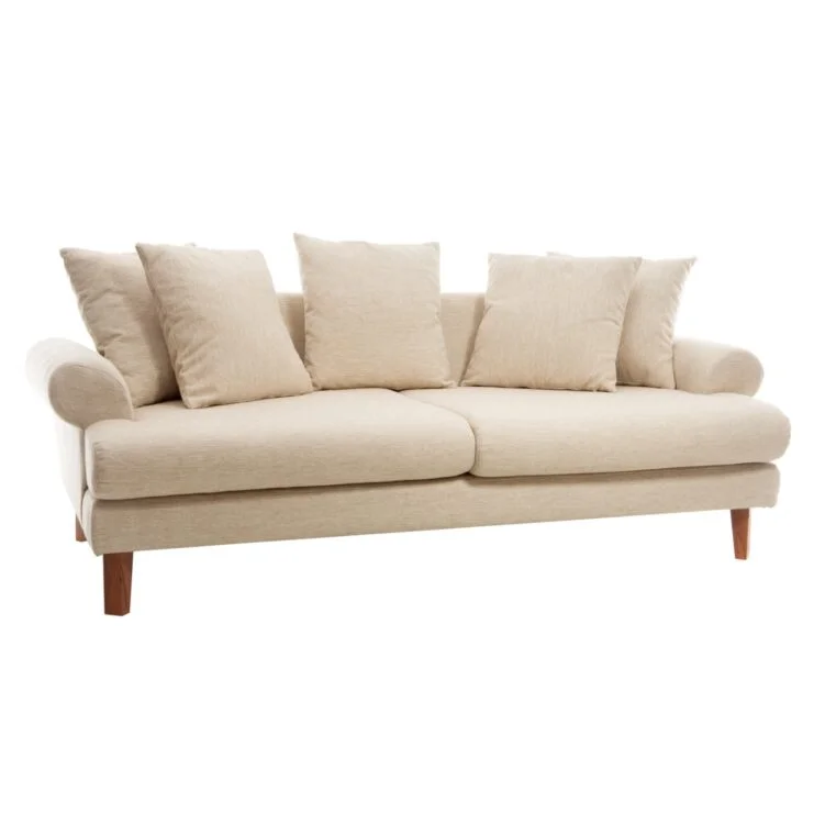 Φωτογραφία προϊόντος: Artekko Uk Sofa Καναπές Τριθέσιος Υφασμάτινος Μπεζ (210x100x75)cm