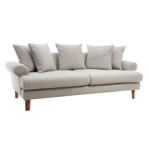 Φωτογραφία προϊόντος: Artekko Uk Sofa Καναπές Τριθέσιος Υφασμάτινος Γκρι (210x100x75)cm
