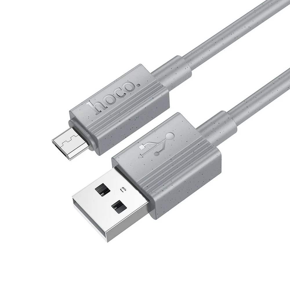Φωτογραφία προϊόντος: . HOCO cable USB A to Micro USB 2,4A X107 1 m gray