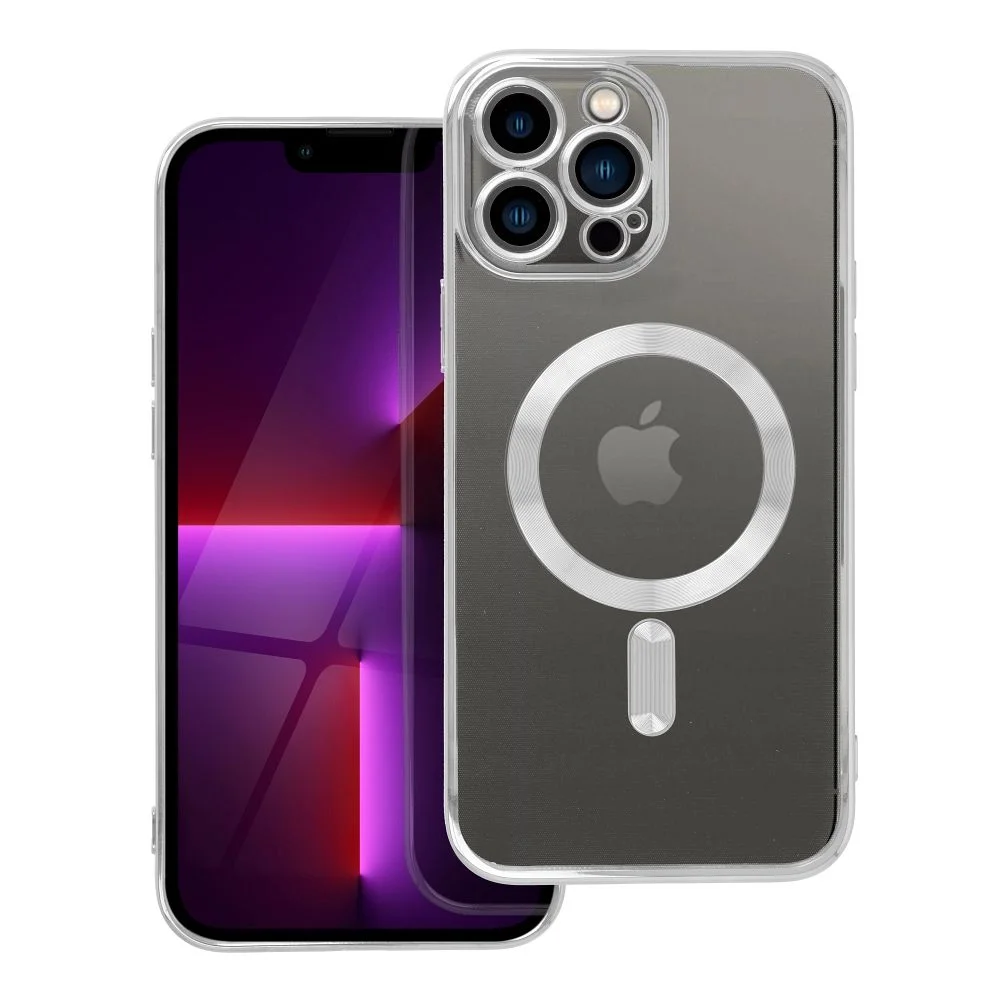 Φωτογραφία προϊόντος: . Electro Mag Cover case compatible with MagSafe for IPHONE 13 PRO MAX silver
