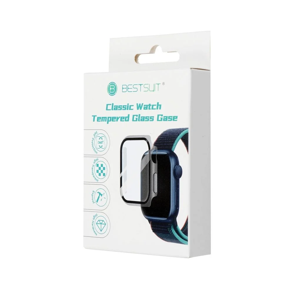 Φωτογραφία προϊόντος: . Bestsuit Case with Hybrid Glass for Apple Watch 10 46mm - black