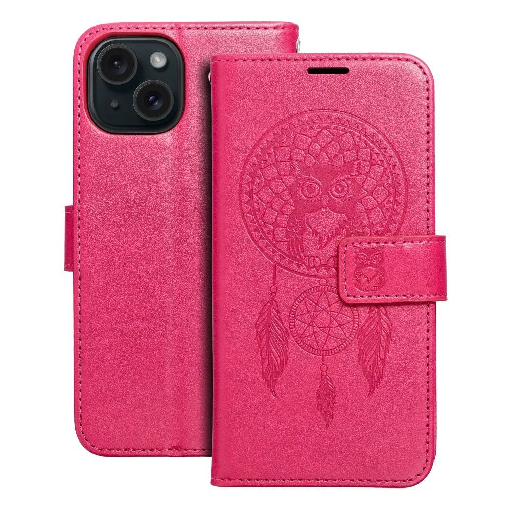 Φωτογραφία προϊόντος: . MEZZO Book case for IPHONE 15 dreamcatcher magenta