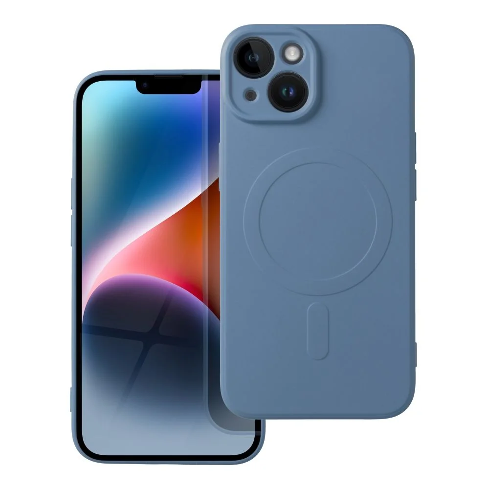 Φωτογραφία προϊόντος: . Silicone Mag Cover case for IPHONE 14 blue