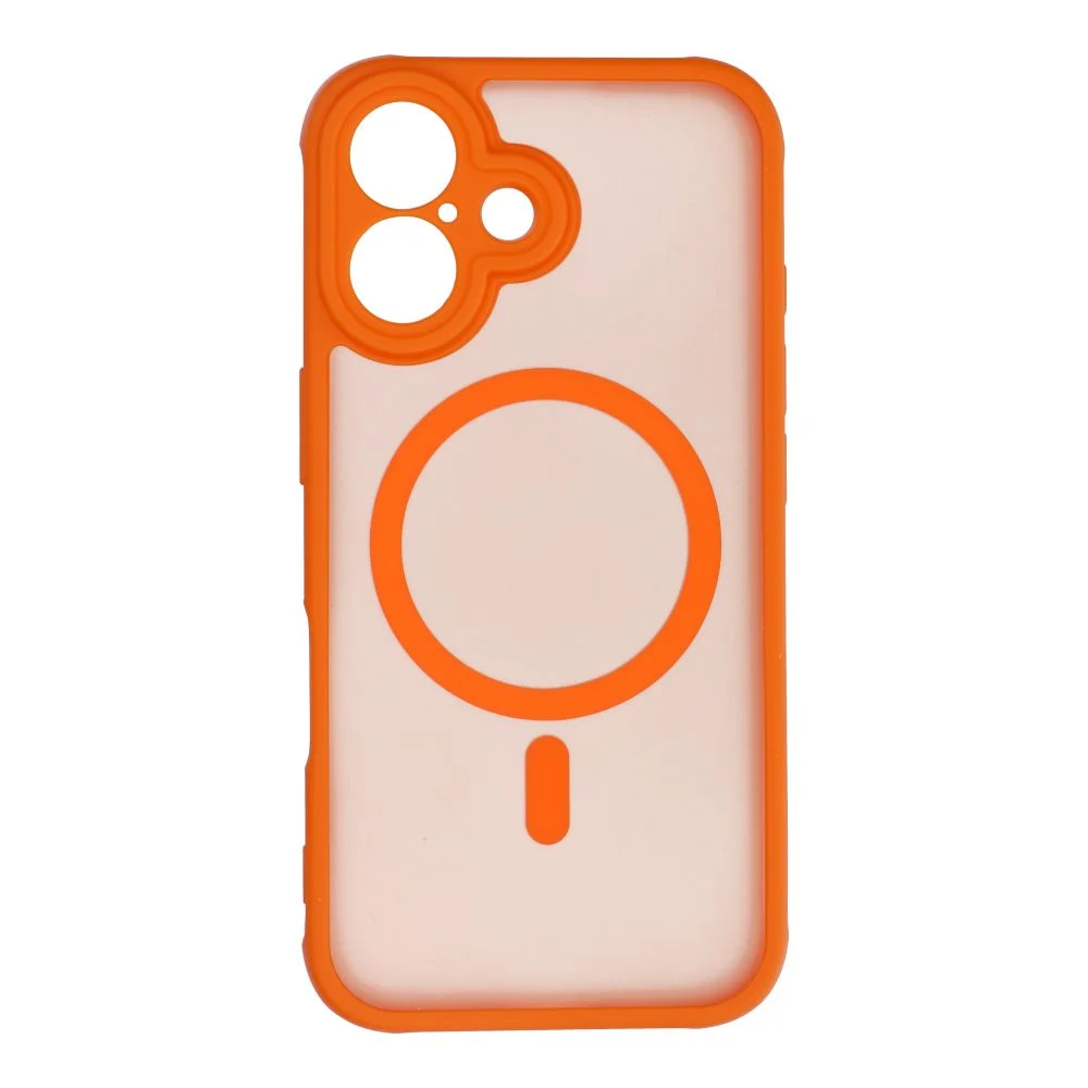 Φωτογραφία προϊόντος: . FULL MATTE MAG COVER case compatible with MagSafe for IPHONE 16 hermes orange