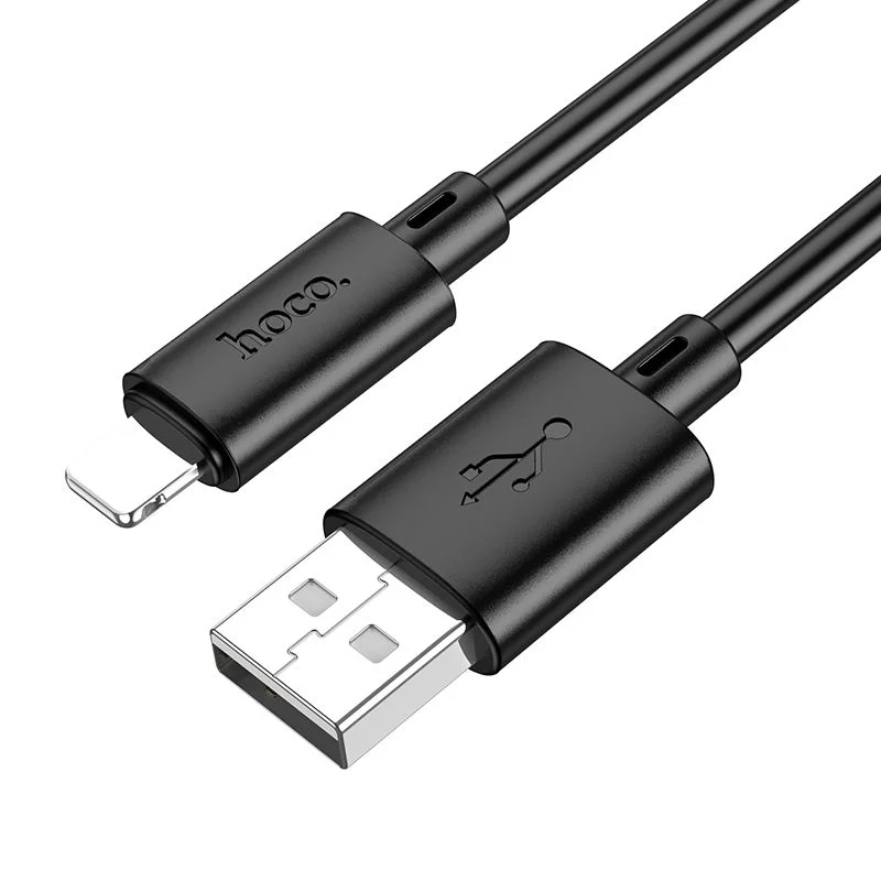 Φωτογραφία προϊόντος: . Cable USB A to Lightning Hoco 2,4A 2 m X88 black