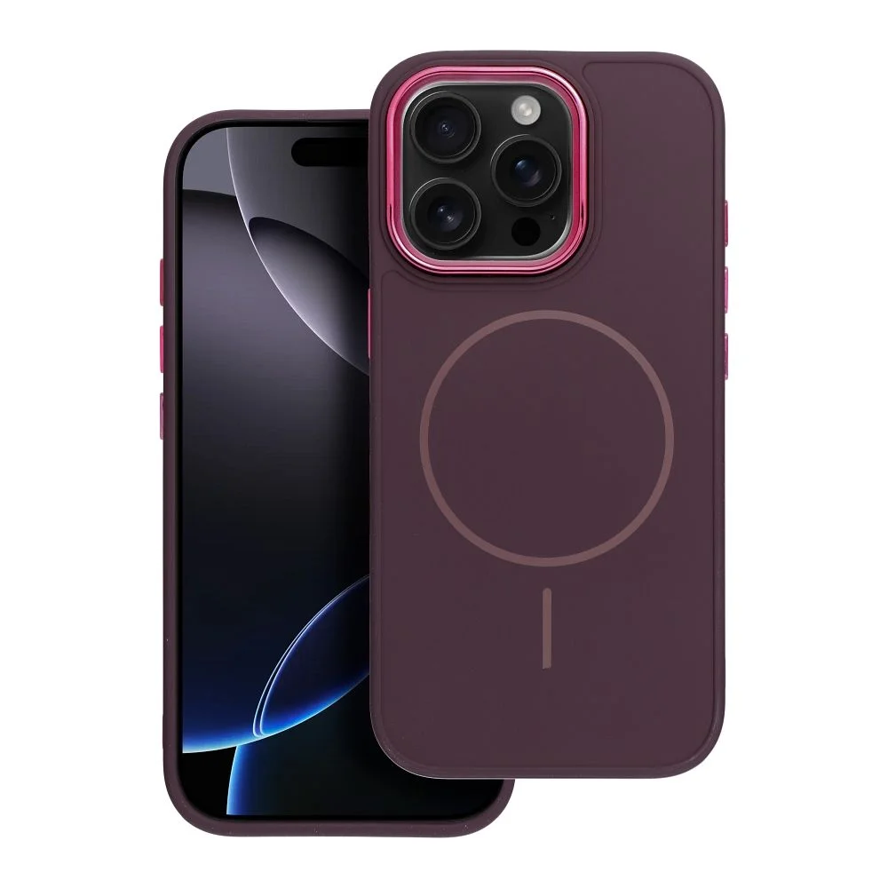 Φωτογραφία προϊόντος: . FRAME MAG COVER Case compatible with MagSafe for IPHONE 16e (SE 4 2025) purple