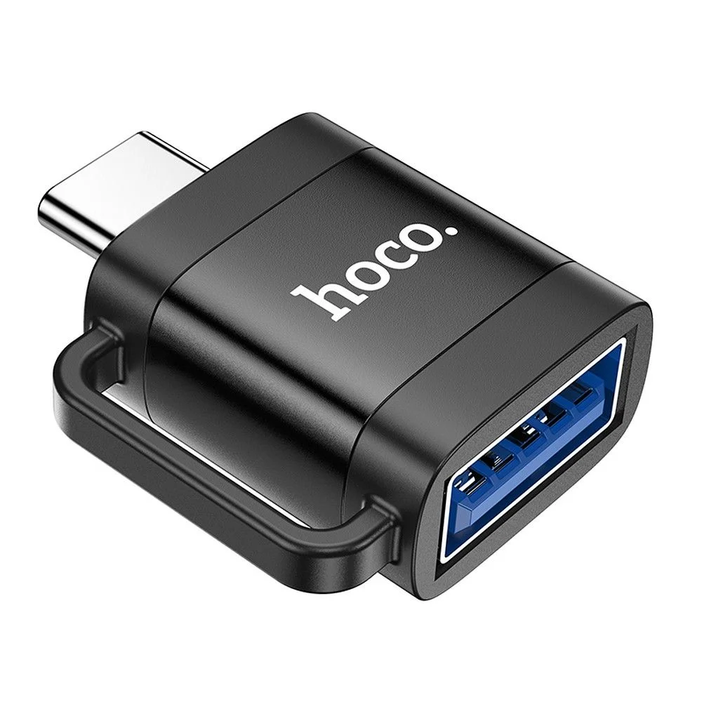 Φωτογραφία προϊόντος: . Adapter OTG USB C to USB A Hoco 3A UA31C black