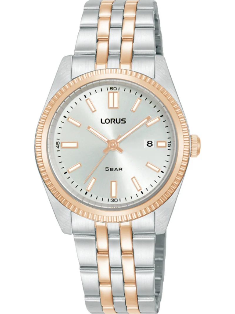 Φωτογραφία προϊόντος: Ρολόι LORUS Classic Με Ροζ Χρυσό-Ασημί Ατσάλινο Μπρασελέ RJ282BX9
