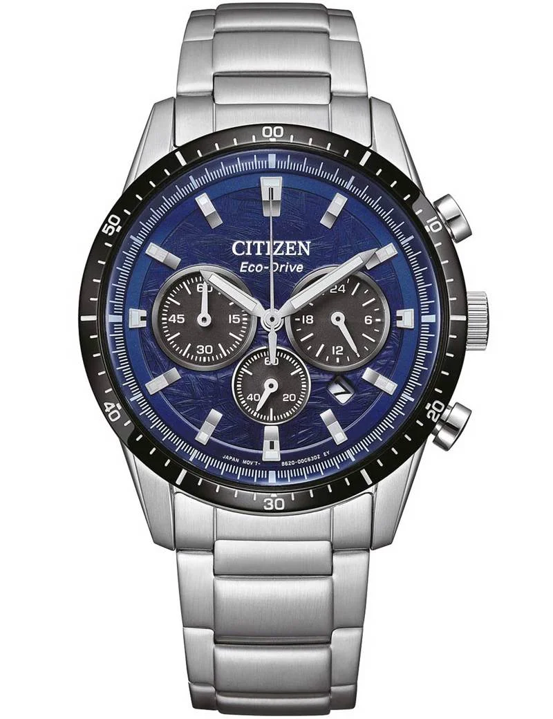 Φωτογραφία προϊόντος: Ρολόι CITIZEN Eco-Drive Με Χρονογράφο Και Ασημί Ατσάλινο Μπρασελέ CA4624-56L