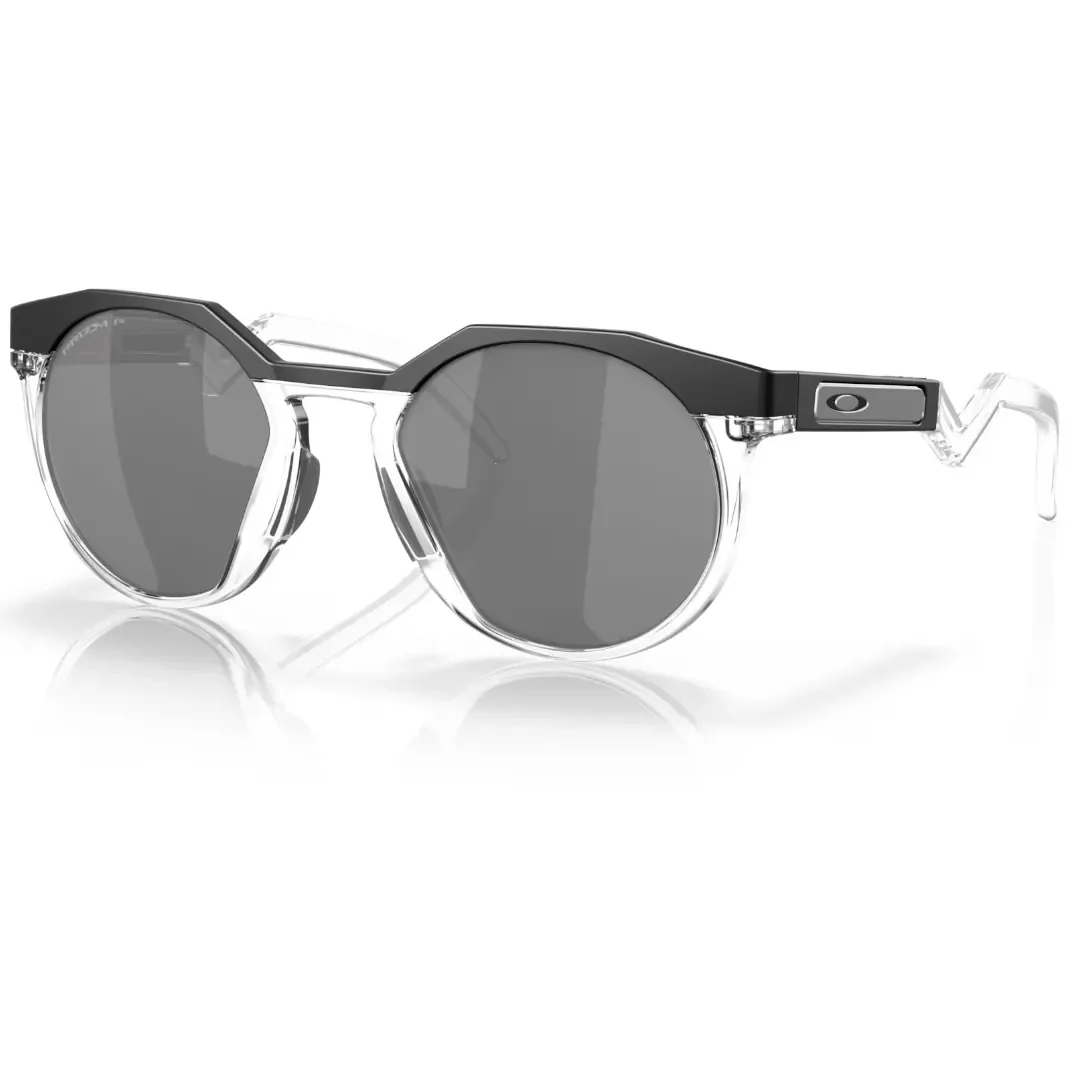 Φωτογραφία προϊόντος: Γυαλιά Ηλίου Oakley HSTN Ανδρικά κοκκάλινα μαύρα-διάφανα με μαύρο polarised καθρέπτη φακούς 9242 0552 52mm