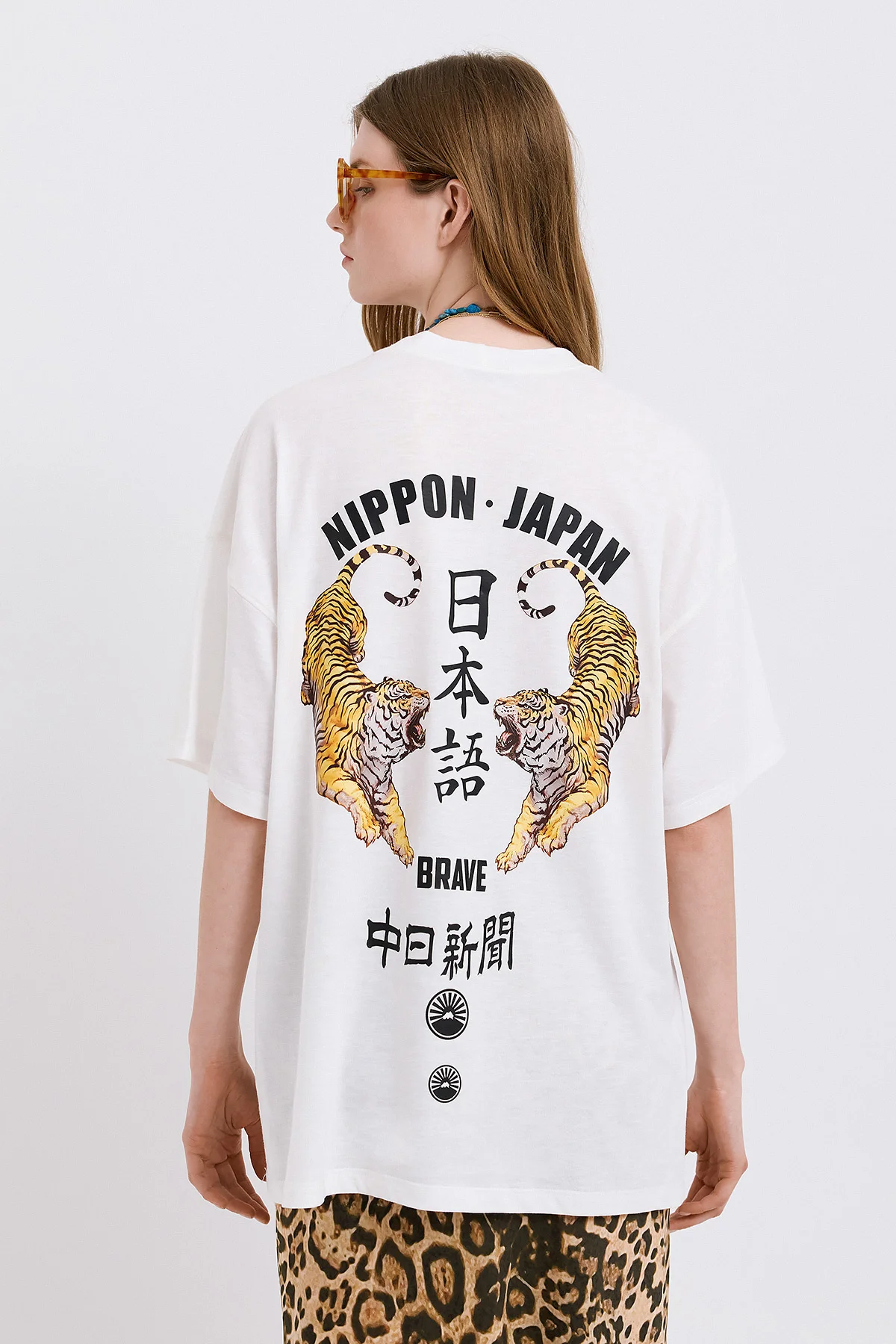 Φωτογραφία προϊόντος: Oversized T-Shirt - Tiger Dolce Domenica White