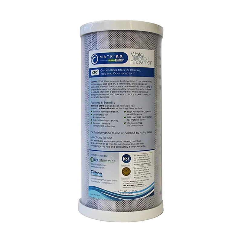 Φωτογραφία προϊόντος: Matrikx® CTO Big-Blue 10" Φίλτρο Ενεργού Άνθρακα 5μm