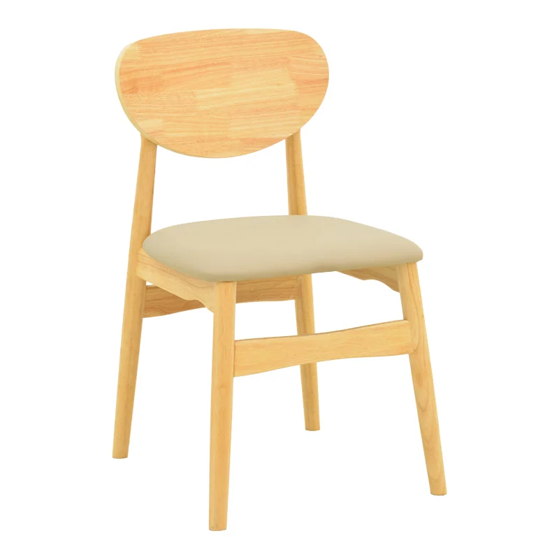 Φωτογραφία προϊόντος: Καρέκλα Cardith pakoworld rubberwood-plywood σε φυσική απόχρωση-pu μπεζ 48x51x78εκ 48x51x78