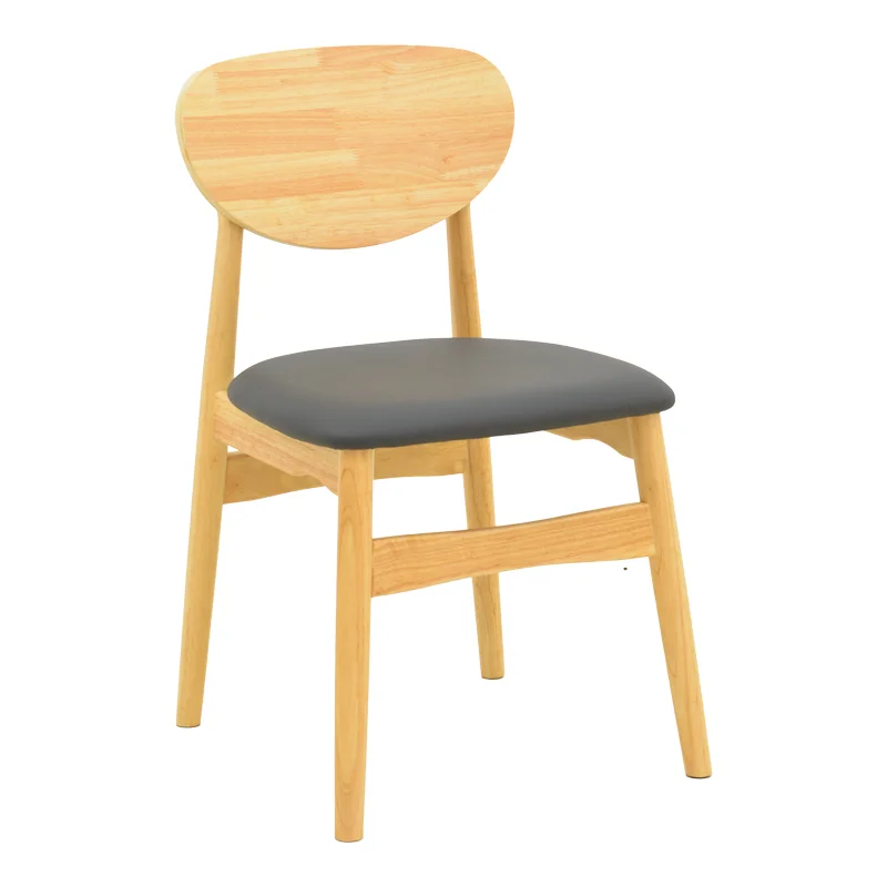 Φωτογραφία προϊόντος: Καρέκλα Cardith pakoworld rubberwood-plywood σε φυσική απόχρωση-pu μαύρο 48x51x78εκ 48x51x78