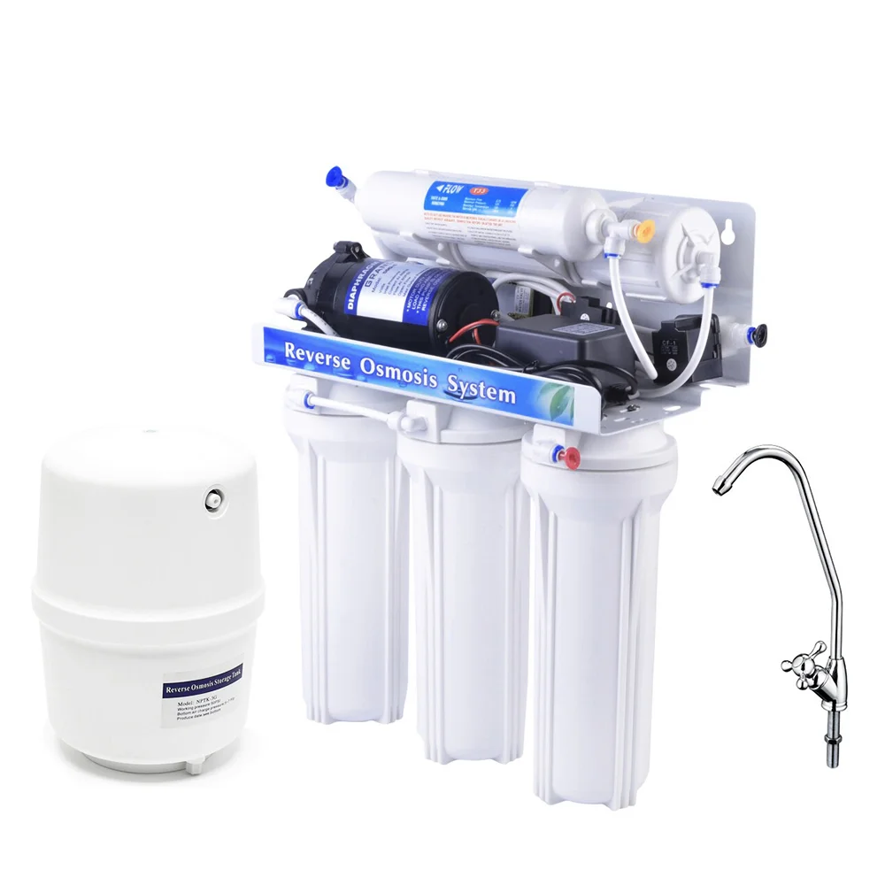 Φωτογραφία προϊόντος: QWaterFilters Αντίστροφη Όσμωση RO-5 Σταδίων - Αντλία