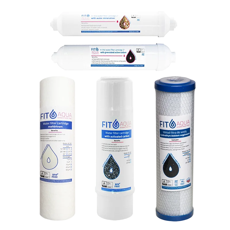 Φωτογραφία προϊόντος: Fit Aqua Σετ 5 Φίλτρων Αντίστροφης Όσμωσης RO-6 EU - BPA Free