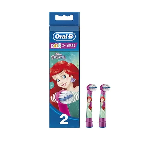 Φωτογραφία προϊόντος: Oral-B Kids3+ Disney Princess Ariel - Παιδικές Ανταλλακτικές Κεφαλές Βουρτσίσματος 2τμχ