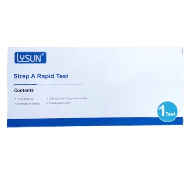 Φωτογραφία προϊόντος: Lysun Strep A Rapid Test, Κασέτα Ταχείας Εξέτασης Στρεπτόκοκκου Α 1τμχ