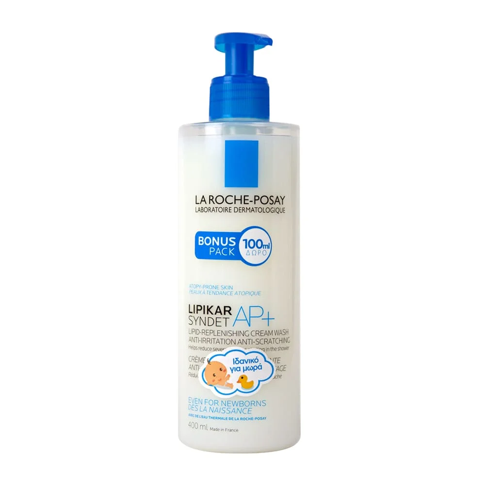 Φωτογραφία προϊόντος: La Roche Posay Lipikar Syndet AP+ Κρέμα Καθαρισμού Σώματος για Πολύ Ξηρό Δέρμα με Τάση Ατοπίας, 400ml