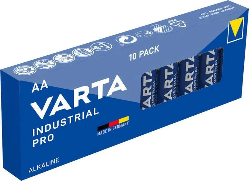 Φωτογραφία προϊόντος: Varta Industrial Pro Αλκαλικές Μπαταρίες AA 1.5V 10τμχ
