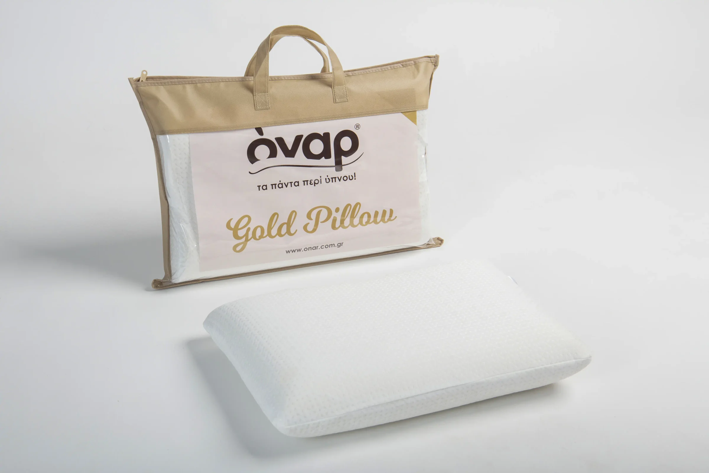 Φωτογραφία προϊόντος: Μαξιλάρι Όναρ Gold Memory Foam (60Χ40Χ13)