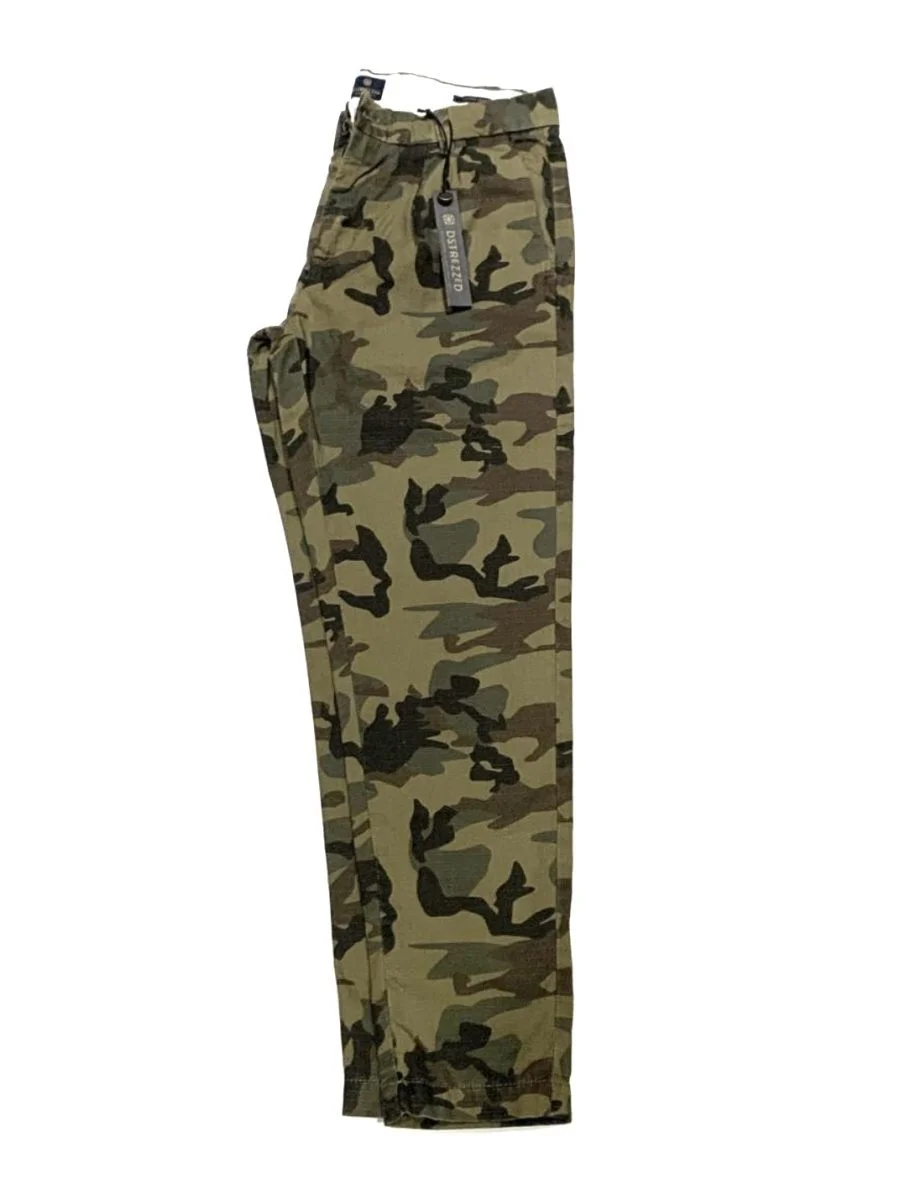 Φωτογραφία προϊόντος: D-Strezzed Pleated Chino Camo Ripstop SS20 Army Green Army Green