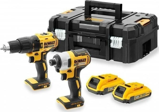 Φωτογραφία προϊόντος: Dewalt DCK2060D2T Σετ Κρουστικό Δραπανοκατσάβιδο + Παλμικό Κατσαβίδι 18V με 2 Μπαταρίες 2Ah και Θήκη