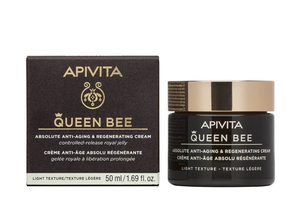 Φωτογραφία προϊόντος: Apivita Queen Bee Light Texture 50ml | Κρέμα Ημέρας Ολιστικής Αντιγήρανσης Ελαφριάς Υφής