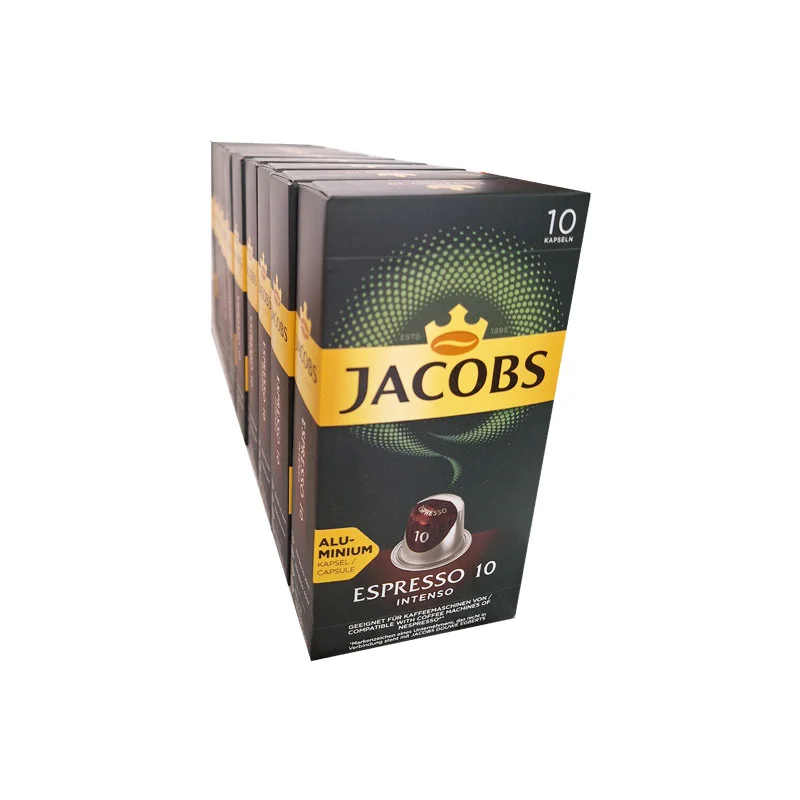 Φωτογραφία προϊόντος: Jacobs Douwe Egberts Jacobs Espresso Intenso κάψουλες Nespresso - (10x10) τεμ.