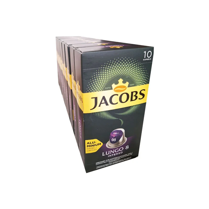 Φωτογραφία προϊόντος: Jacobs Douwe Egberts Jacobs Lungo Intenso κάψουλες Nespresso (10x10) τεμ.