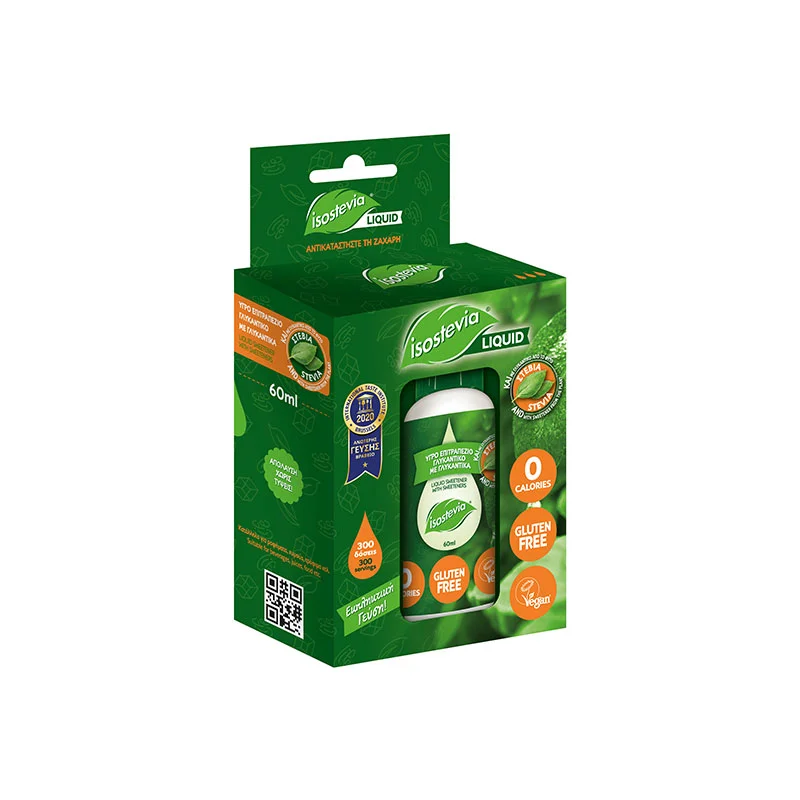 Φωτογραφία προϊόντος: Isostevia γλυκαντικό υγρό - 60ml 300 δόσεις