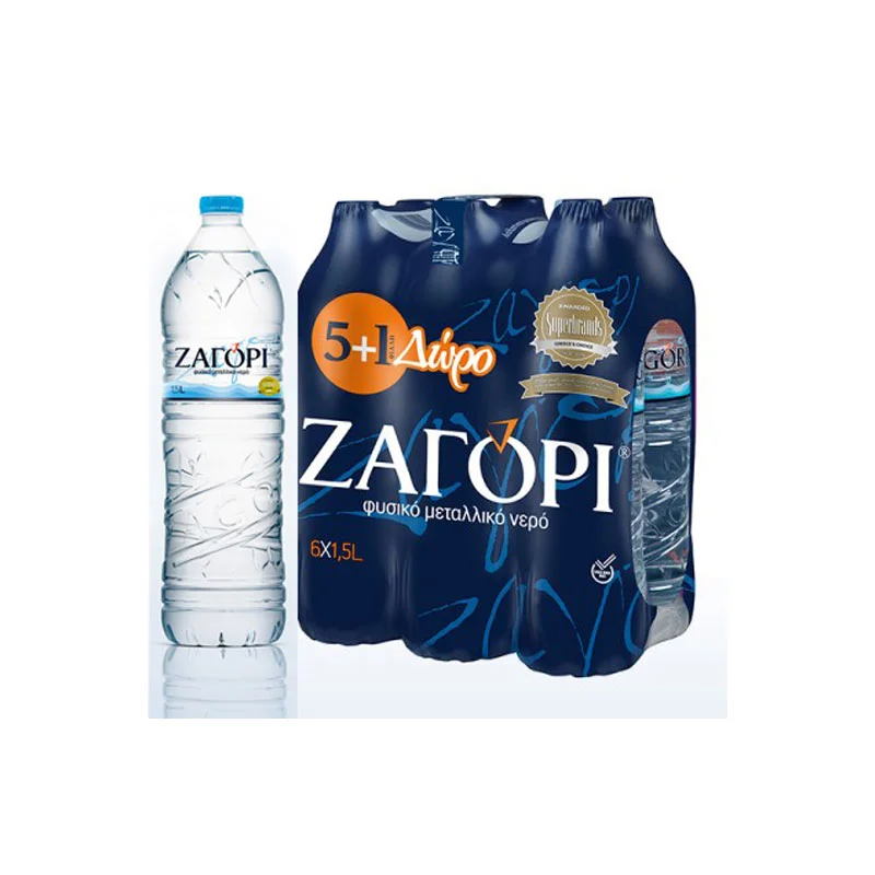 Φωτογραφία προϊόντος: Νερό Φυσικό Μεταλλικό Ζαγόρι 6x1,5lt
