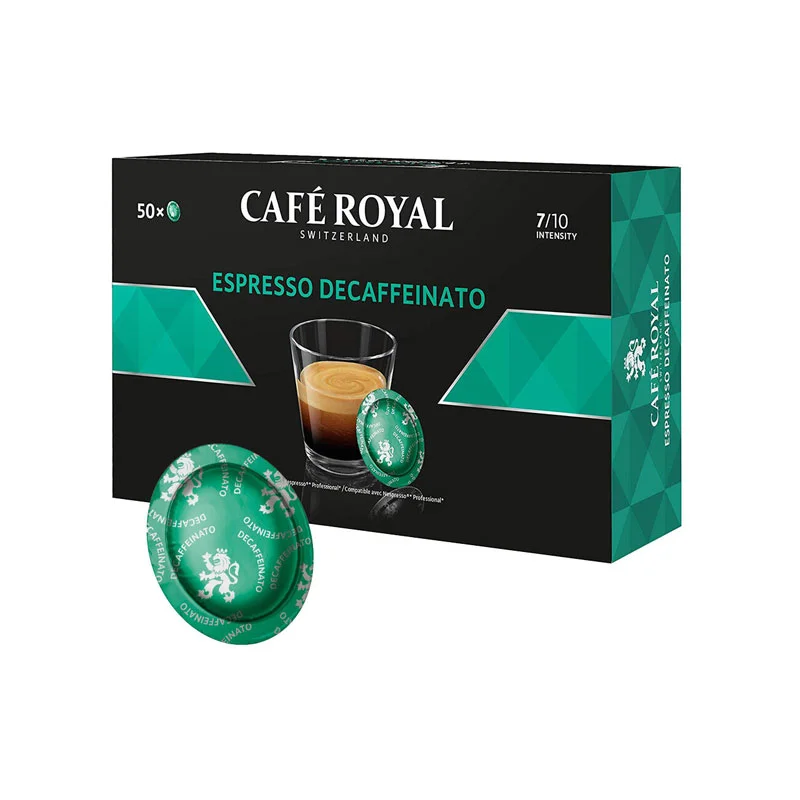 Φωτογραφία προϊόντος: Cafe Royal Espresso Decaffeinato Nespresso PROFESSIONAL συμβατές κάψουλες - 50 τεμ.