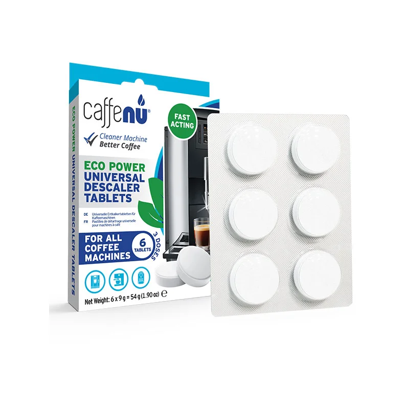 Φωτογραφία προϊόντος: Caffenu Universal Descaler Tablets για αφαλάτωση - 6τεμ. x9g