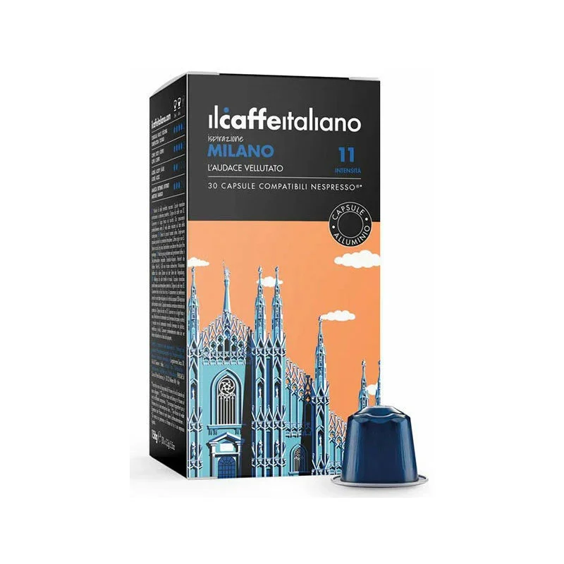 Φωτογραφία προϊόντος: IL Caffe Italiano Milano 30 Nespresso κάψουλες αλουμινίου