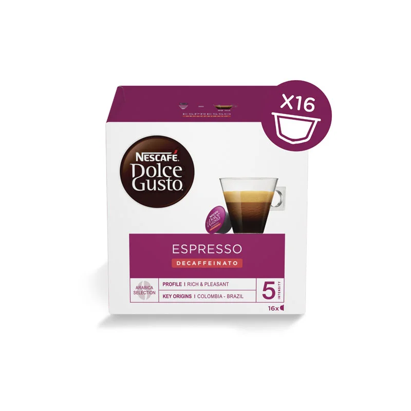 Φωτογραφία προϊόντος: Nestle Nescafe Dolce Gusto Espresso Decaffeinato - 16 τεμάχια