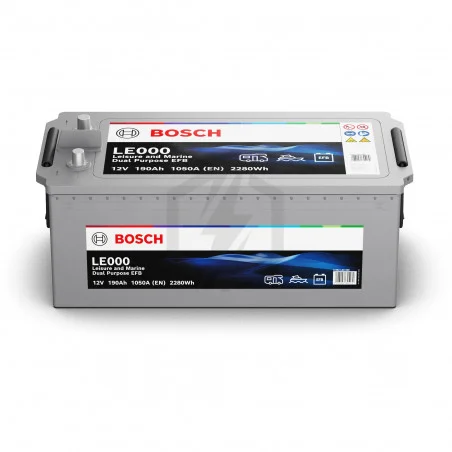 Φωτογραφία προϊόντος: ΜΠΑΤΑΡΙΕΣ BOSCH Μπαταρία BOSCH 0092LE0000 EFB 190AH 1050A(EN) 2280Wh